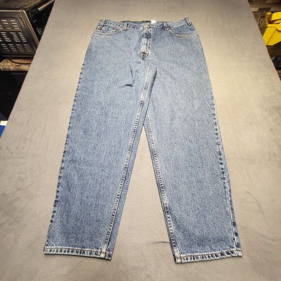 Vintage Deadstock Levis 560 Jeans Mens 40x30 Blue Loose Fit Tapered Leg Denim - Picture 2 of 12